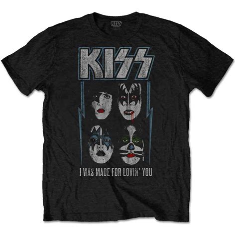 Kiss Kiss Unisex T Shirtmade For Lovin You X Large Merchandise