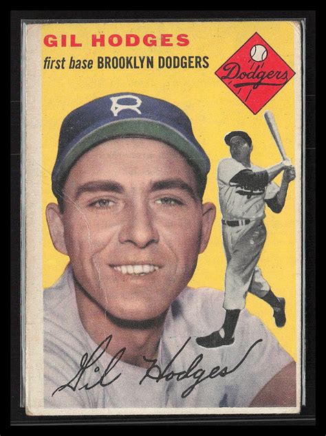 Gil Hodges 1954 Topps 102 Brooklyn Dodgers EBay