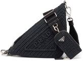 Prada Raffia Triangle Shoulder Bag ShopStyle