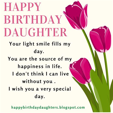 Happy Birthday Daughter Wishes From Mother Happy Birthday Daughter Happy Birthday Daughter