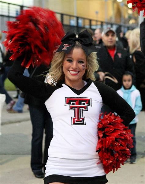 Texas Tech Red Raiders Cheerleader Texas Cheerleaders Raiders