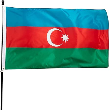 Amazon Danf Azerbaijan Flag X Ft Thick Polyester Fade