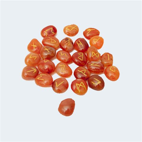 Руны из сердолика