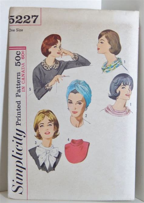 Vintage Pattern Simplicity 5227 Mid Century Fashion Sewing Etsy Sewing Patterns Simplicity