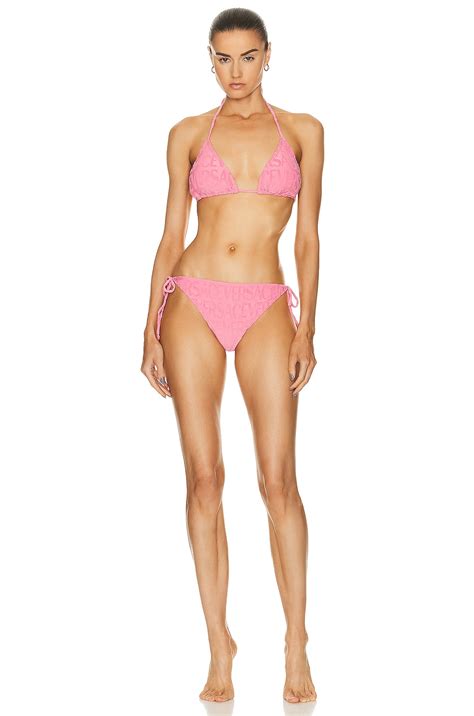 VERSACE Bikini Bottom In Flamingo FWRD