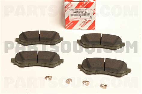 PAD KIT DISC BRAKE FRONT 044650D160 Toyota Parts PartSouq