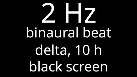 hz binaural beat    delta black screen youtube