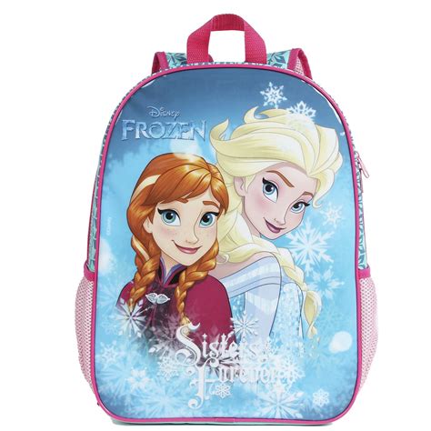 Mochila Escolar Infantil Frozen Elsa Rodinhas D Rosa