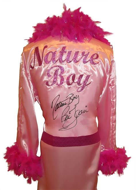 Ric Flair Autographed Pink Wrestling Robe – Authentic Signings
