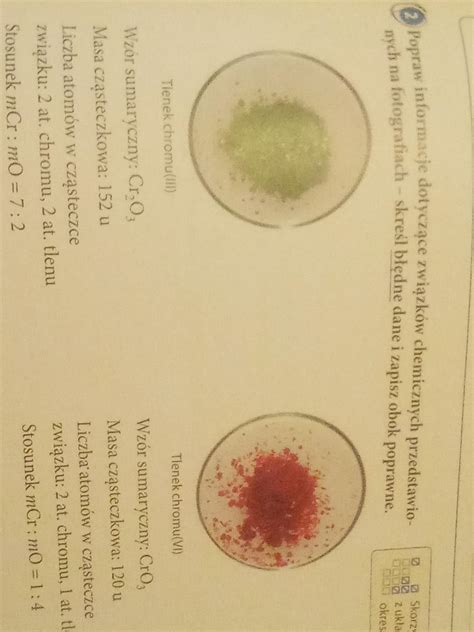 Chemia nowa era kl 7 str 69 zad 2 Zeszyt Ćwiczeń Potrzebuje na