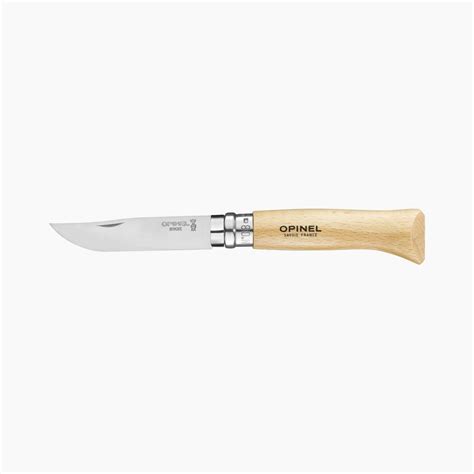 Couteau Opinel Inox N Manche Hetre Armurerie Vauban