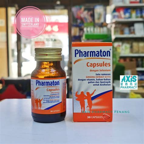 PHARMATON WITH SELENIUM 30 CAPSULES EXP 03 2025 Shopee Malaysia