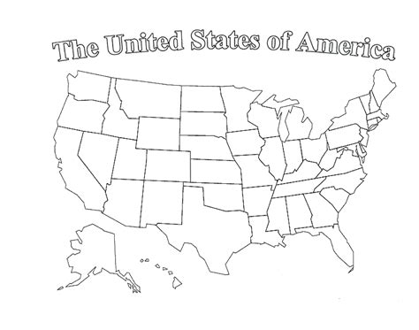 Printable Blank Us Map With State Outlines - ClipArt Best