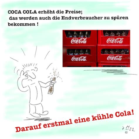 Coca Cola Wird Teurer Von Legriffeur Wirtschaft Cartoon Toonpool