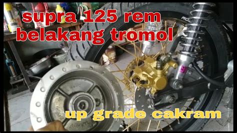 Review Supra X125 Rem Belakang Tromol Upgrade Menjadi Cakram Seperti