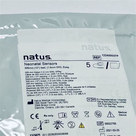 New NATUS MEDICAL CZA00037P Neonatal Sensors Disposables - General For Sale - DOTmed Listing ...