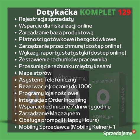 Dotykacka POS System Kasowy Do Gastronomii Warszawa Sprzedajemy Pl