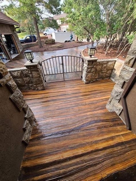 Concrete That Looks Like Wood Concrete Decor Stained Concrete