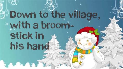 Frosty The Snowman Lyrics Hd Youtube