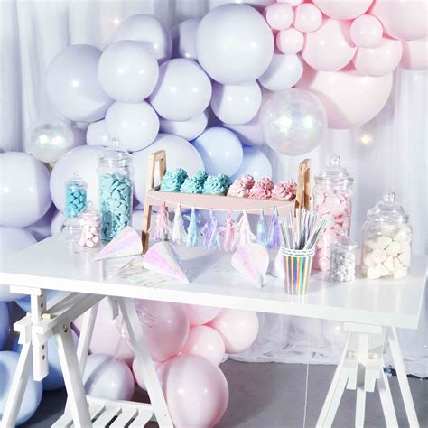 Gender Reveal Party En Bleu Pastel Rose Et Parme