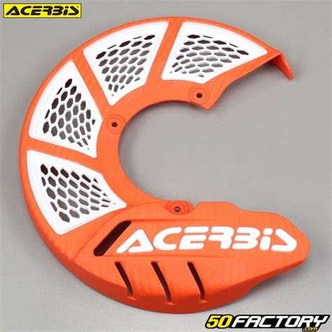 Protège disque de frein avant Ø245mm Acerbis X Brake orange et blanc