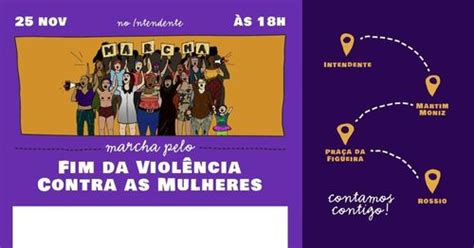 eventos coletivos org Marcha pelo Fim da Violência contra as Mulheres