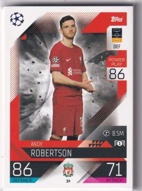 Topps Match Attax Champions League Num Ro Andy Robertson Eur