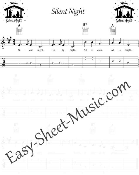 Silent Night Lyrics Guitar Chords