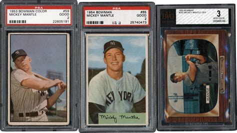 Bowman Mickey Mantle Psa Bvg Collection