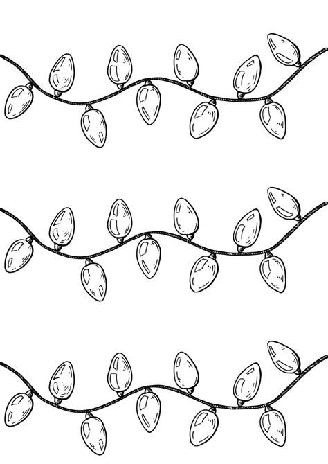 Free Printable Christmas Light Templates Printaboles