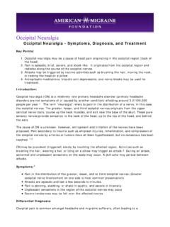 Occipital Neuralgia - Symptoms, Diagnosis, and … / occipital-neuralgia-symptoms-diagnosis-and ...