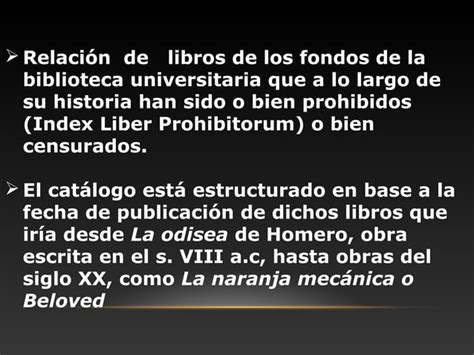 Exposicion Bibliogr Fica Papel Prohibido Ppt