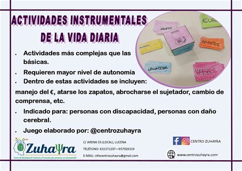 Actividades Instrumentales De La Vida Diaria