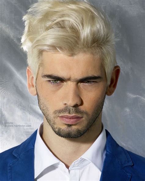 Exemple De Coiffure Homme Actuelle Avec Coloration Cheveux Blond