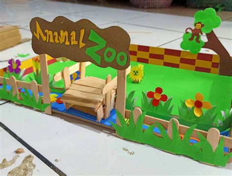 Maket Kebun Binatang Sbdp Kelas Bisa Request Lazada Indonesia