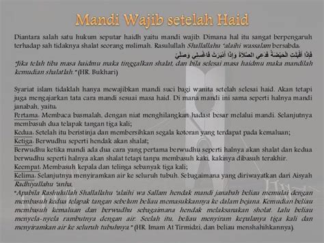 Haid Istihadah Nifas Mani Madzi Dan Wadi