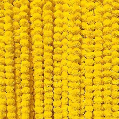 Buy Shree Sawariya Pcs Artificial Marigold Garland Mala Flower Genda