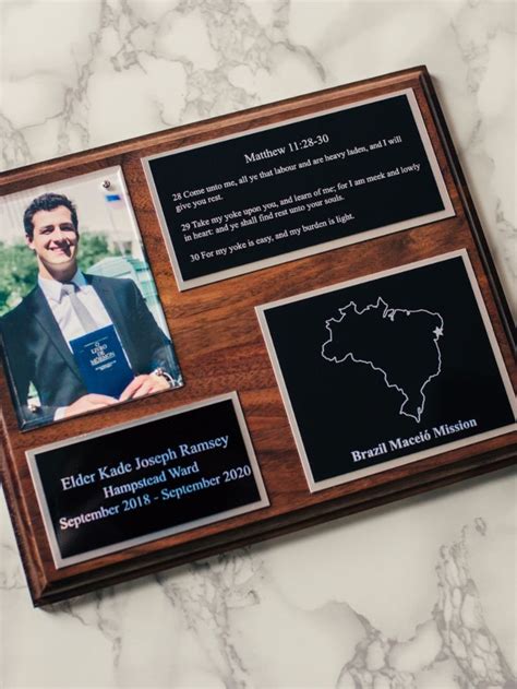 Personalized Missionary Plaques | Missionary lds, Missionary ...