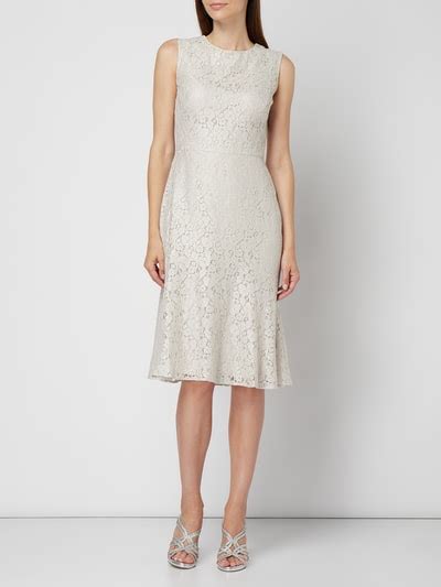 Lauren Ralph Lauren Cocktailkleid Aus Floraler Spitze Silber Online