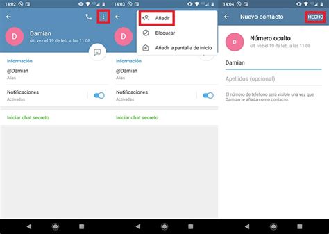 Cómo añadir contactos en Telegram sin número