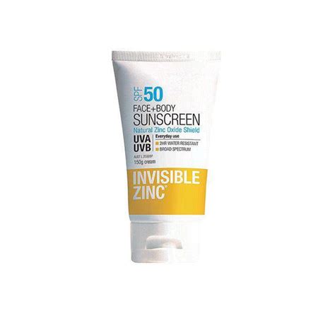 Invisible Zinc Face + Body Sunscreen SPF50+ 150 gm $25.90