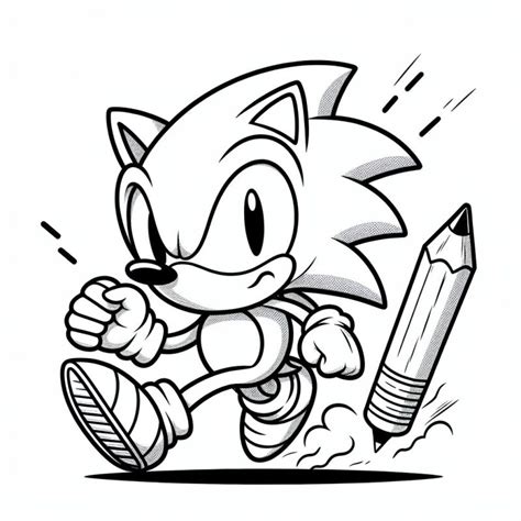 Sonic Correndo Cl Ssico Desenho Para Colorir Pintar E Colorir