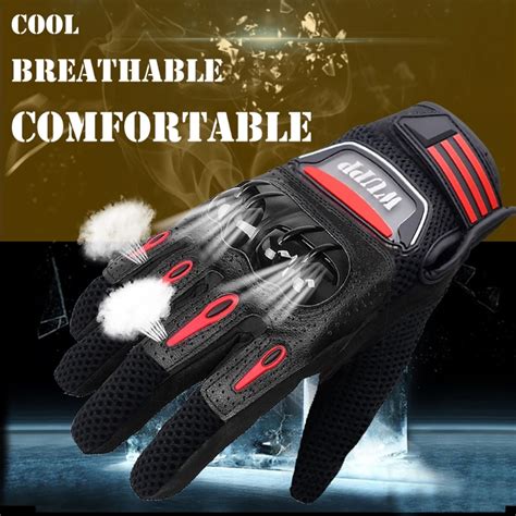 Buy 1 Pair Racing Motorcycle Gloves Atv Riding Protect Armored Leather Gloves