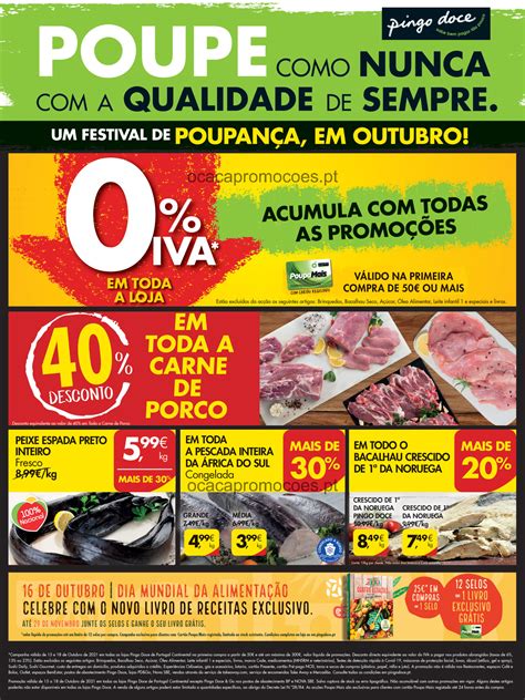 Antevisão Folheto PINGO DOCE Fim de Semana Promoções 15 outubro a 18