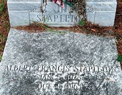 Albert Francis Stapleton Homenaje De Find A Grave