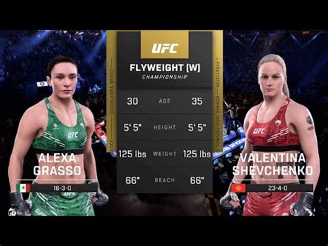 UFC Noche UFC 306 Alexa Grasso Valentina Shevchenko FW Fight Simulation