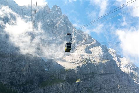 Cable car at Zugspitze Mountain Germany | Stock image | Colourbox