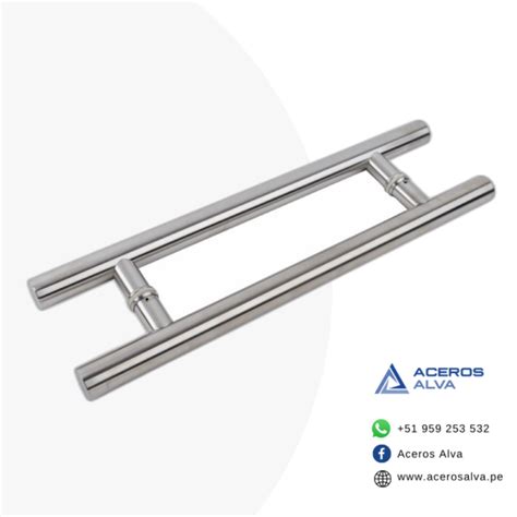 Tirador De Acero Inox Modelo H Aceros Alva