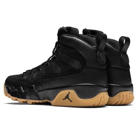 Air Jordan 9 Boot NRG 'Black Gum'- Black/Gum Light Brown – Feature