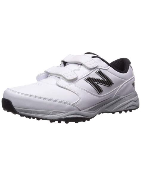 New Balance Cb 49 Hook And Loop Closure Waterproof Spikeless Comfort Golf Shoe In White For Men